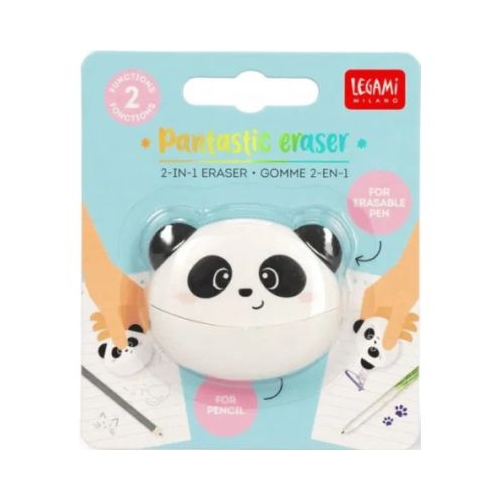 Set 2 in 1 Radiera si ascutitoare Panda Legami