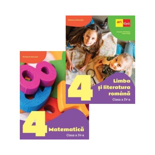 Pachet 2 Manuale pentru clasa a 4-a: Limba si literatura romana si Matematica - Cleopatra Mihailescu, Tudora Pitila, Mariana Mogos