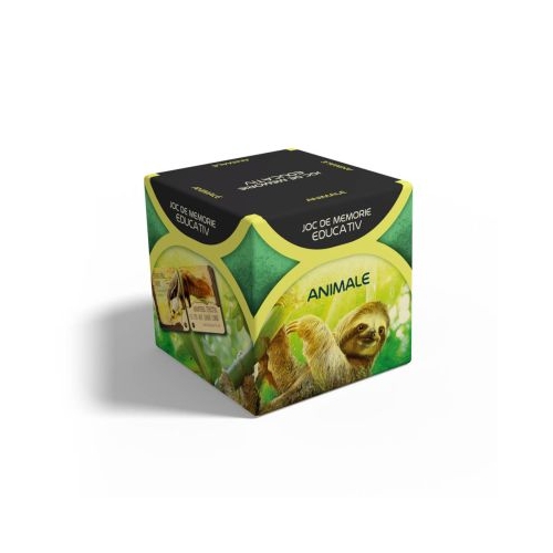 Joc de memorie educativ, Smart Memo, Animale, limba romana
