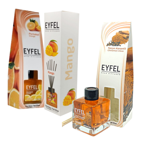 Pachet Odorizant camera cu betisoare diverse arome, 3buc x 120 ml - Eyfel