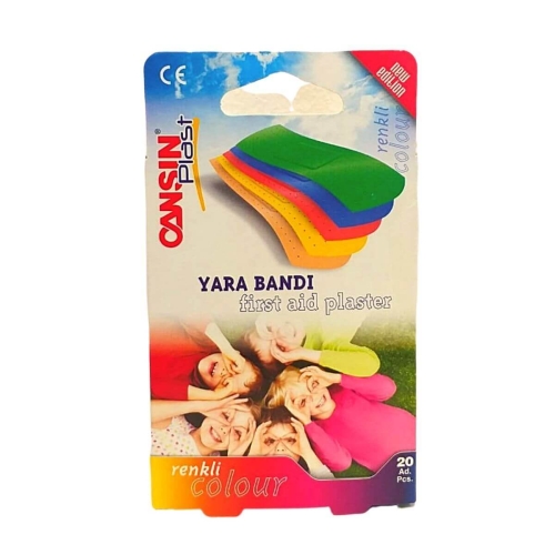 Cansinbant Plasturi de prim ajutor Colorati, 20 buc