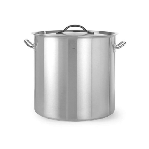 Oala inalta profesionala Revolution by Hendi cu capac Inox 360x360 mm 36 l