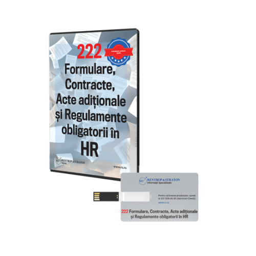 222 Formulare, Contracte, Acte Aditionale si Regulamente obligatorii in HR