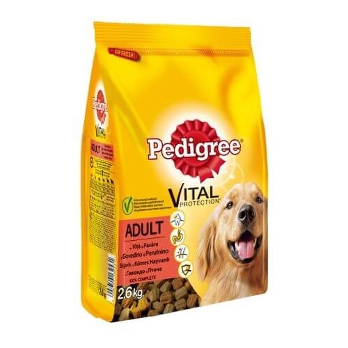 Pedigree Vital Protection Adult cu Vita si Pasare, 2.6 kgpe grupdzc.ro✅. Descopera gama copleta de produse la oferte speciale✅!