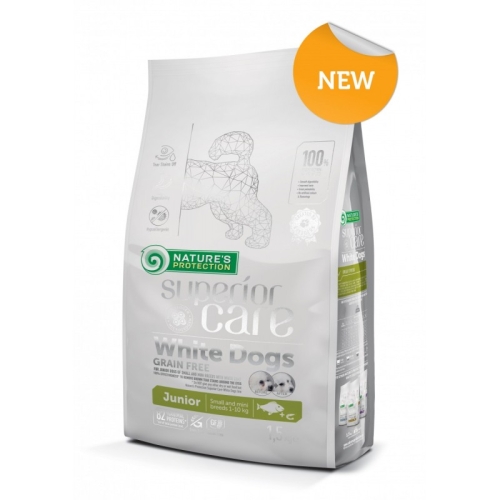 Hrana uscata pentru caini, cu peste, 1.5 kg Junior, Nature's Protection Superior Care