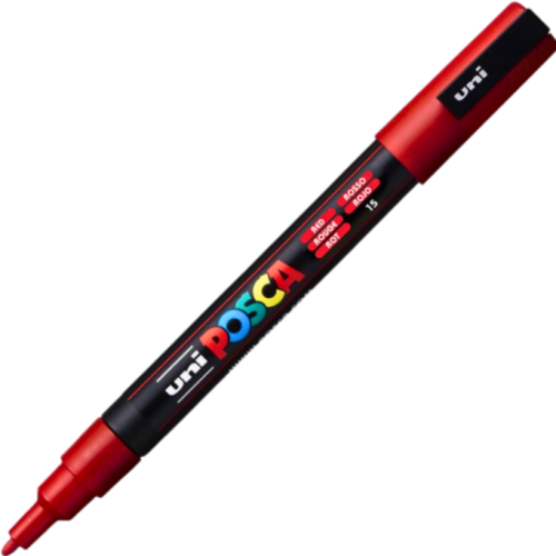 Marker UNI PC-3M 0. 9-1. 3 mm rosu Posca