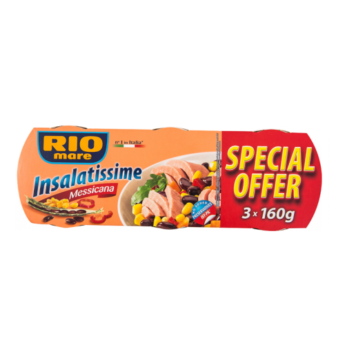 Rio mare Pachet Salata mexicana cu ton, 3x160g