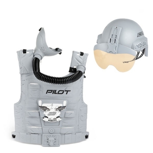 Set pilot de lupta cu casca si vesta