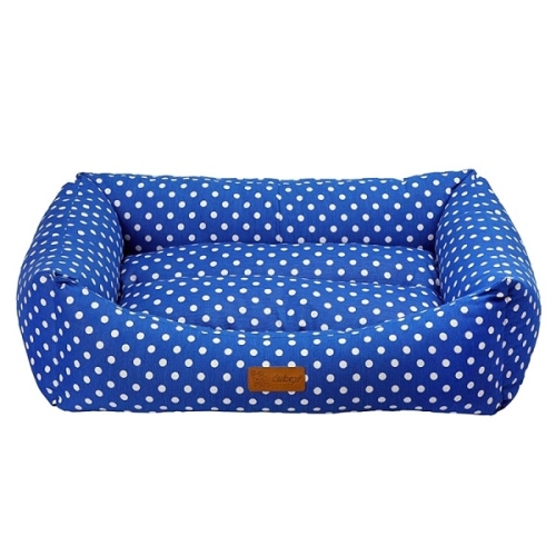4DOG Culcus DELUXE Makaron L 78x60x22 cm Albastru