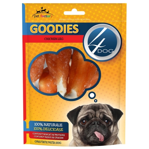 4DOG Goodies Recompense Chicken Leg 100g