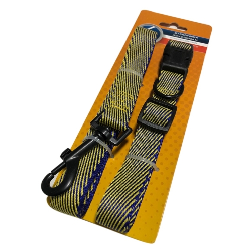 4Dog Zgarda 1,9x35-60 cm cu lesa 2x120 cm set nylon green M