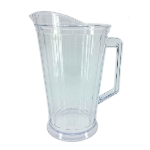 Carafa transparenta, din plastic, capacitate 2 litri