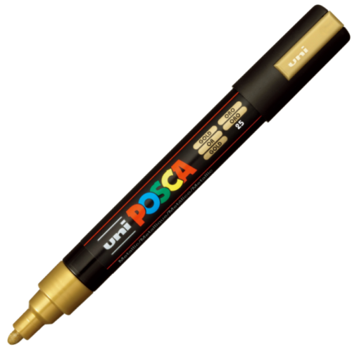 Marker UNI PC-5M 1. 8-2. 5 mm auriu Posca