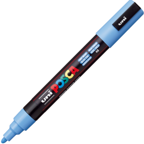 Marker UNI PC-5M 1. 8-2. 5 mm bleu Posca
