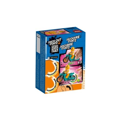 LEGO City - Motocicleta de cascadorii cu gaina 60310, 10 piese