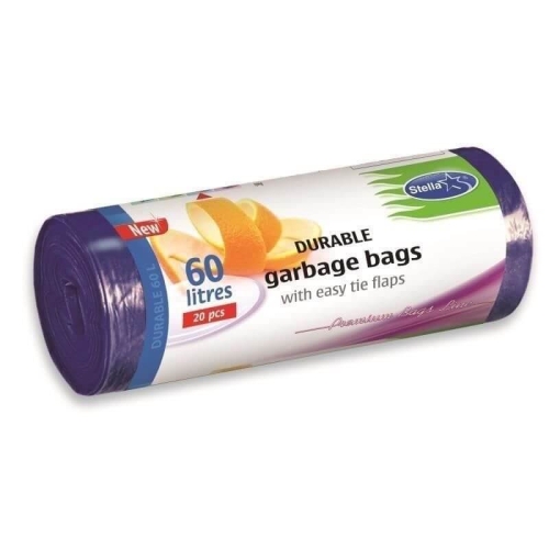 Stella Saci menajeri rezistenti cu manere 60 L, 20 buc