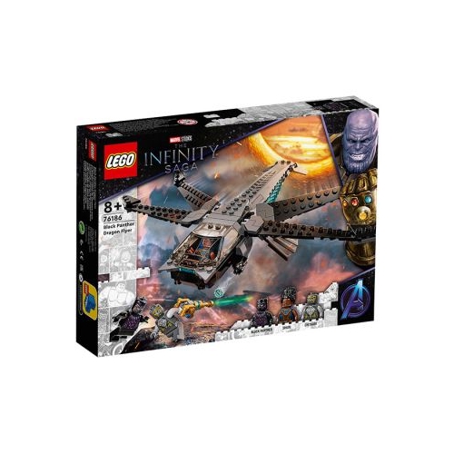 LEGO Marvel - Nava Dragon a Panterei Negre 76186 202 de piese