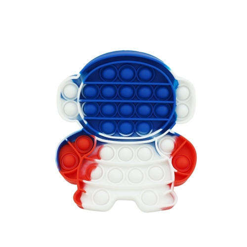 Jucarie antistres din silicon Pop it now and flip astronaut multicolor, FLIPPY