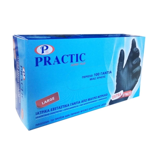 Practic Manusi unica folosinta negre Super Plus, Marimea L, 100 buc.pe grupdzc.ro✅. Descopera gama copleta de produse la oferte speciale✅!
