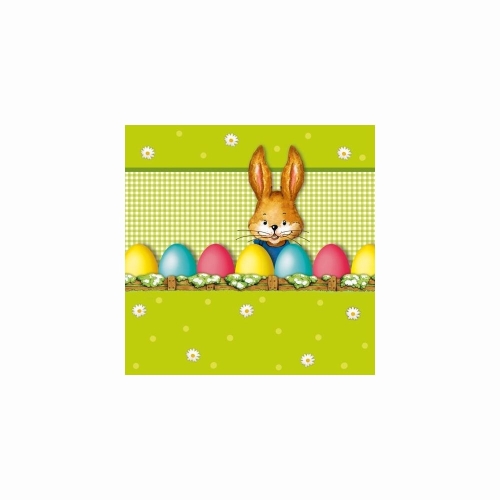 Set 20 servetele, model Hello Bunny, cu 3 straturi