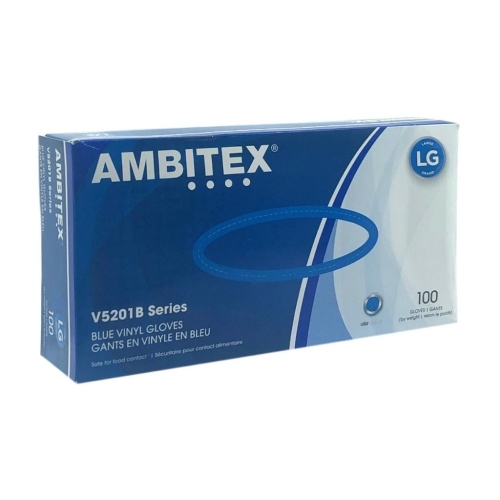 Manusi unica folosinta vinil alb transparent marimea M, 100buc AMBITEX