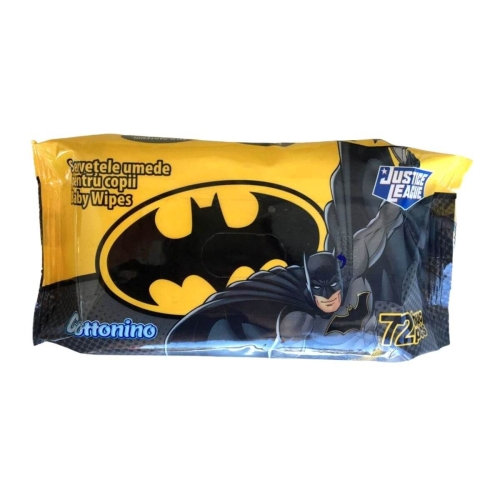 Cottonino Batman Servetele umede pentru copii, 72 buc. Produs pentru igiena persoanala
