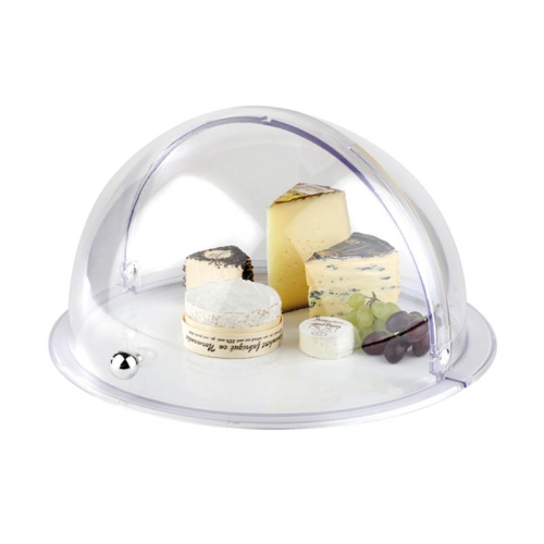 Capac rotund cu deschidere roll-top, policarbonat maner cromat