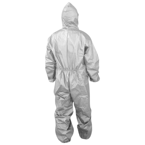 Combinezon XL polipropilena impermeabil alb/negru