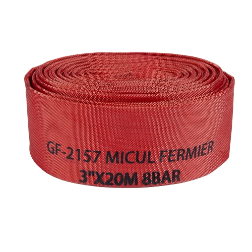 Furtun pompier 3' 20m 8bar fara capete ROSU