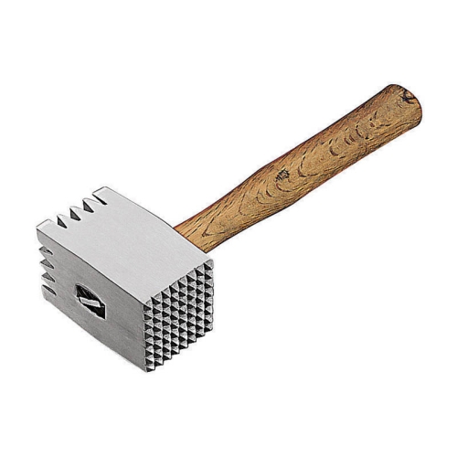 Ciocan pentru carne, aluminiu, maner lemn, dimensiune 320mm