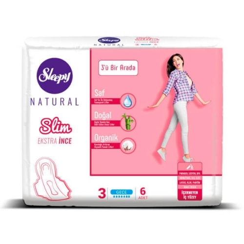 Sleepy Absorbante Slim Extra Thin 3 in 1 Long, 7 buc