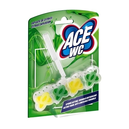 Ace Odorizant pentru toaleta cu aroma de lamaie, 48 g. Produs pentru curatare baie si toaleta