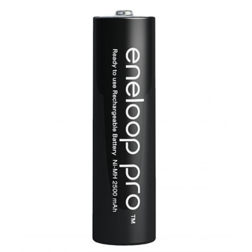 Acumulatori Eneloop PRO 4x AA R6 2500mAh Preincarcati si Carcasa BK-3HCDEC4BE ECO Plastic Free Blister 4, Panasonic