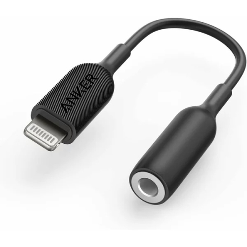 Adaptor Audio Anker Lightning la Jack 3.5mm, MFi Negru
