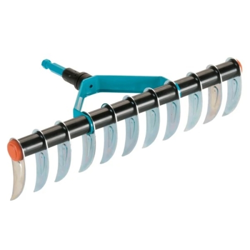 Aerator manual pentru gazon, otel, fara coada, 11 dinti, Gardena Combisystem