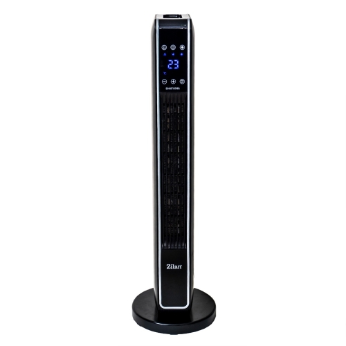Aeroterma ceramica turn, putere 2200W, ecran cu atingere si Timer 8H, Zilan