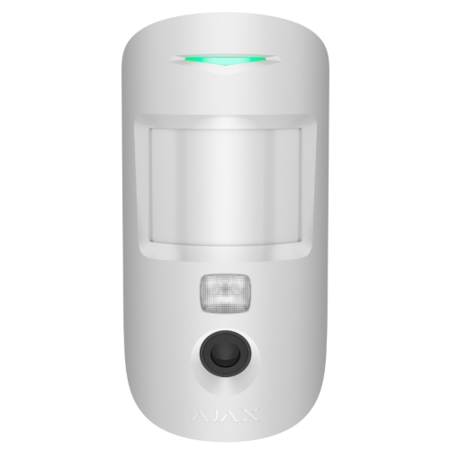 Detector de miscare wireless PIR cu camera MotionCam, alb, Ajax