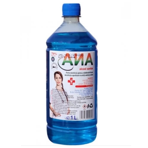 Ana Spirt/ Alcool Sanitar 70%,1Lpe grupdzc.ro✅. Descopera gama copleta de produse la oferte speciale✅!