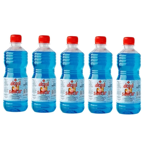 Pachet Eurol Spirt/Alcool sanitar 70% 5x500 ml, avizat Ministerul Sanatatii. Dezinfectanti maini si suprafete, Articole Sanitare