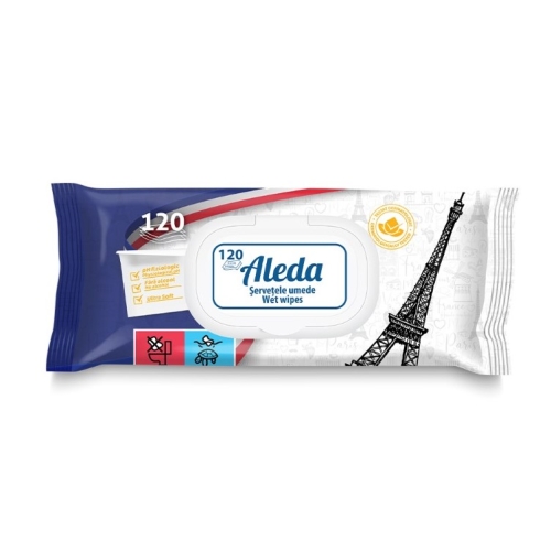 Servetele umede Paris, 120 buc Aleda