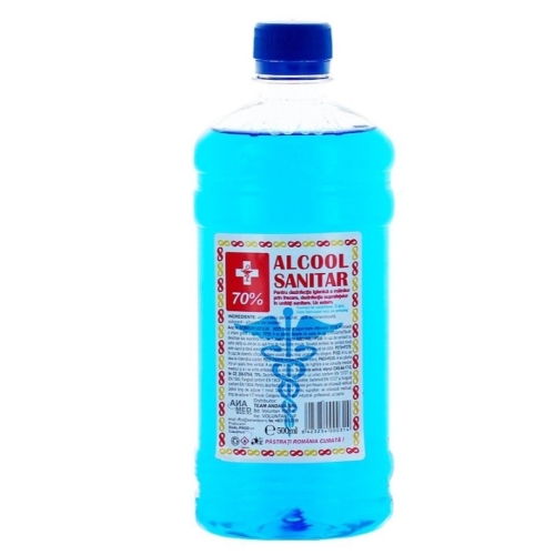 Ana Spirt/Alcool sanitar 70%, 500 ml avizat Ministerul Sanatatii. Produse de dezinfectare