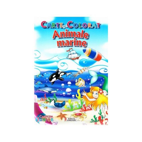 Animale marine. Carte de colorat