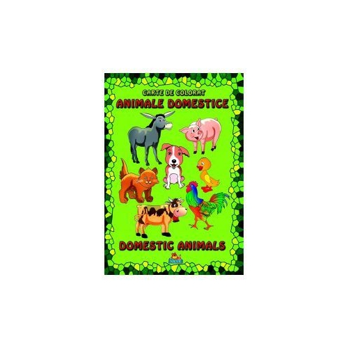 Animale domestice. Carte de colorat