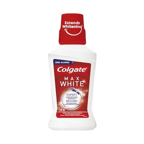 Apa de gura, 250 ml, Colgate Max White Expert. Produs pentru igiena dentara