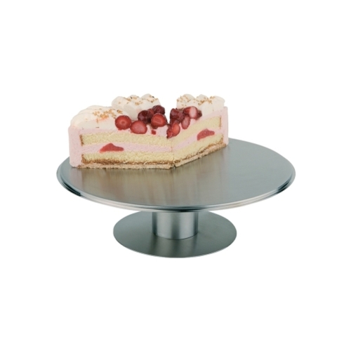 Suport rotativ cu picior, din inox cu aspect mat, diametru 310mm, inaltime 70mm