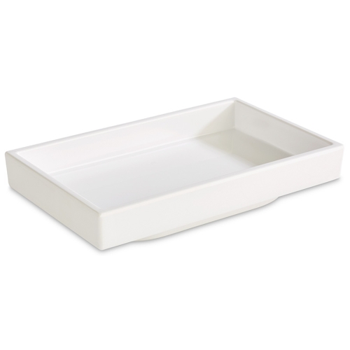 Bol dreptunghiular melamina, culoare alb, capacitate 0.15lt