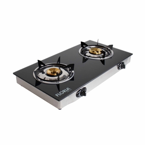 Aragaz 2 ochiuri cu plita din sticla, alimentare la butelie, Floria