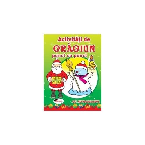 Activitati de Craciun punct cu punct - contine autocolante, editura Aramis