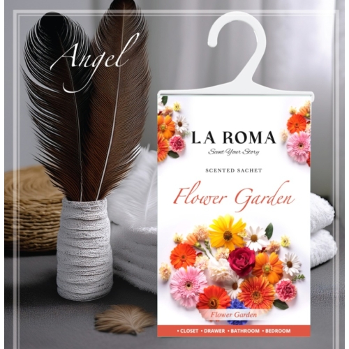 Odorizant de dulap, saculet parfumat Gradina cu flori, 26 g, La Roma