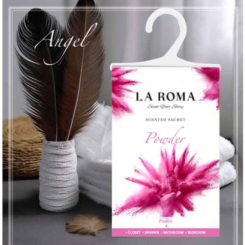 Odorizant de dulap, saculet parfumat Pudra, 26 g, La Roma